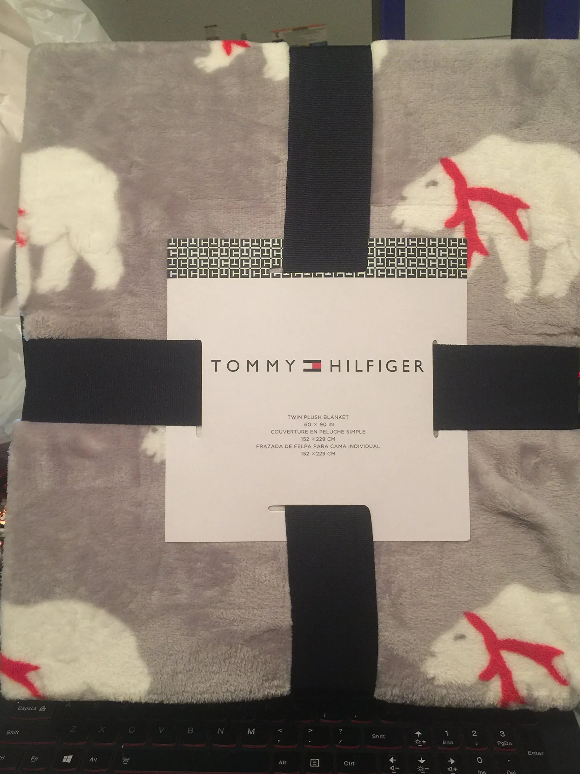 Red Plush Blanket Find Deals On Line At Get Quotations Tommy Hilfiger Twin Plush Blanket Gray With White Polar Bears Red Bows 60 X