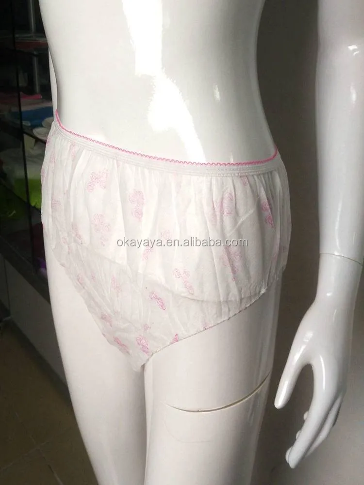Disposable Printed Disposable Women Panties Spa Disposable Underwear