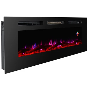 60 Super Large Wall Mounted Electric Fireplace Log Fuel Effect