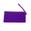 Silicone Purple Zipper Pencil Case