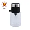 500ml Bathroom Cosmetic Package Black Plastic Double Shower Lotion Airless Pump Soap Dispenser Bottle With Black Liquid Pump