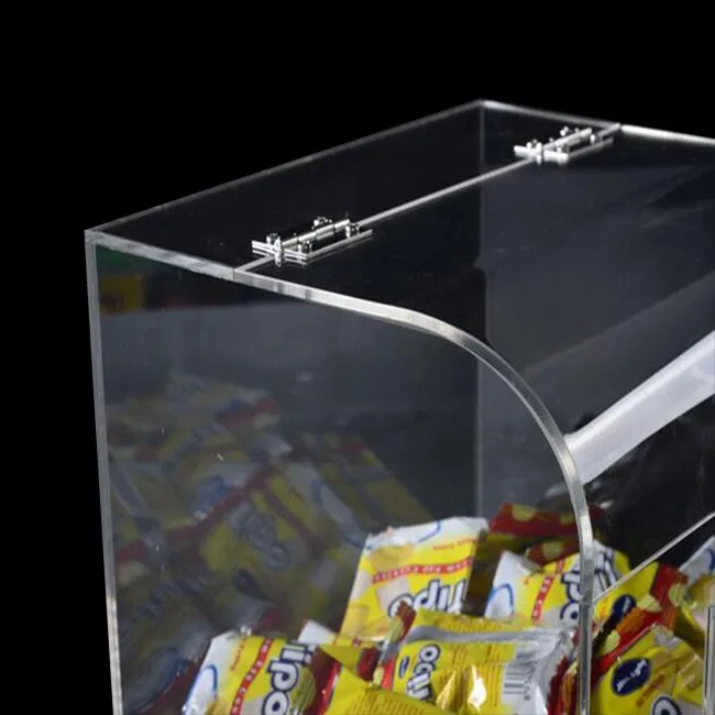Clear Acrylic Popcorn Bins Candy Nut Acrylic Bulk Food Display