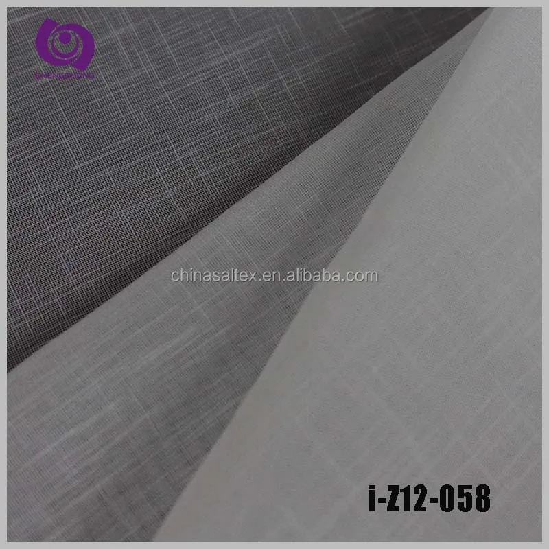 Factory Wholesale Poly Jacquard Linen Voile Slub Curtain Drapery
