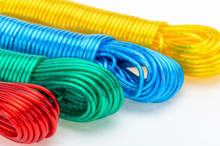 10m/15m/20m Travel Portable Clothesline Wire Rope Pvc Clothes Line