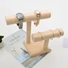 T-Bar Wood Bracelet Stand Organizer Watch Display
