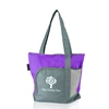 High Quality Ladies Utility Cosmetic Handbag Custom Printed Mesh Pocket 600D Polyester Tote Bag For Female Members