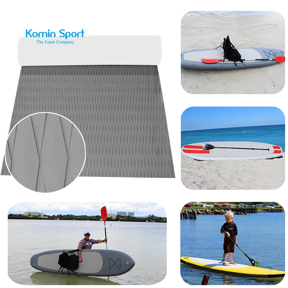 Customized Color Eva Foam Adhesive Longboard Sup Traction Deck Pad
