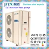 5.29-13.4kW DC inverter EVI Air source Stainless steel Low temp. Juteng heat pump with High COP, EER