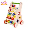 New arrival educational wooden baby standing walker with activity fun W16E109