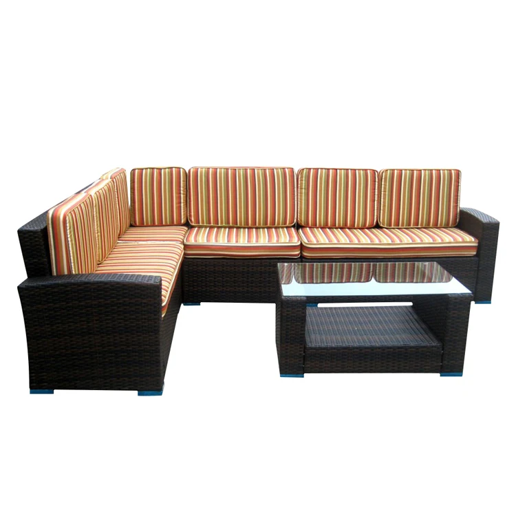 Wicker Sofa Outdoor White Grey Plastic Patio Synthetic Rattan Garden