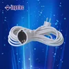 White Euro Type Electric Plug and wire 2 Pin Electrical Power Extension Cord