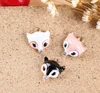 crystal metal animal fox charms collections enameled charms for bracelet jewelry