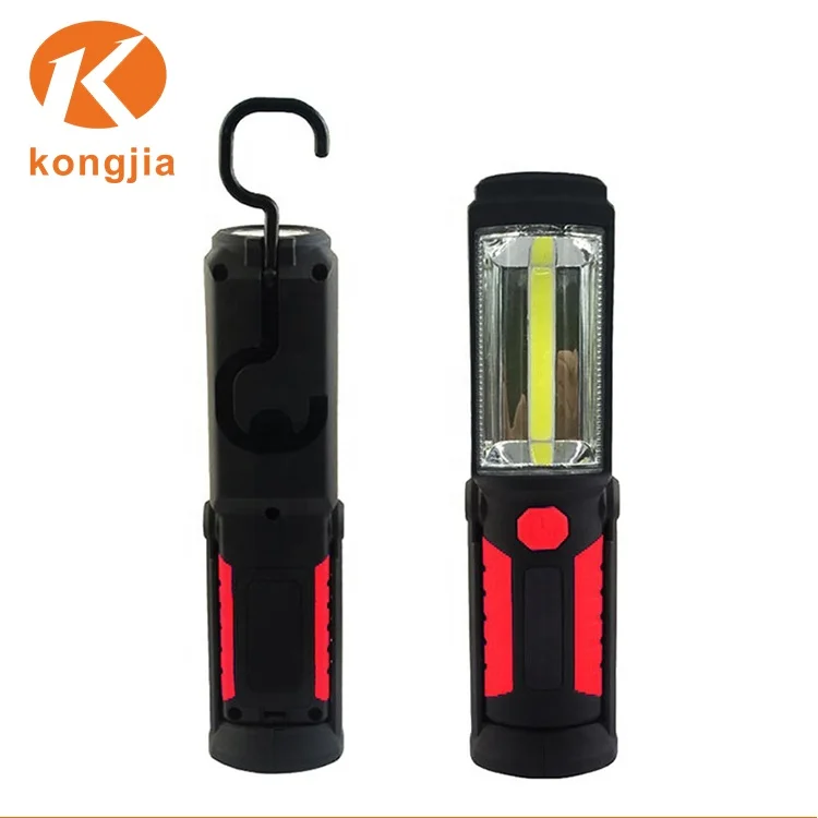 Winnes New Portable USB Rechargeable COB LED Torch Torch Work Light Magnetic Base Stand Hanging Lamp