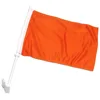 Blank Orange Hanging Car Flag