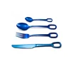 Wholesale Unique Silver Brown Handle Silverware For Hotel
