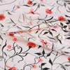 97% polyester 3% spandex stretch digital flower border printed ity fabric korea for dress