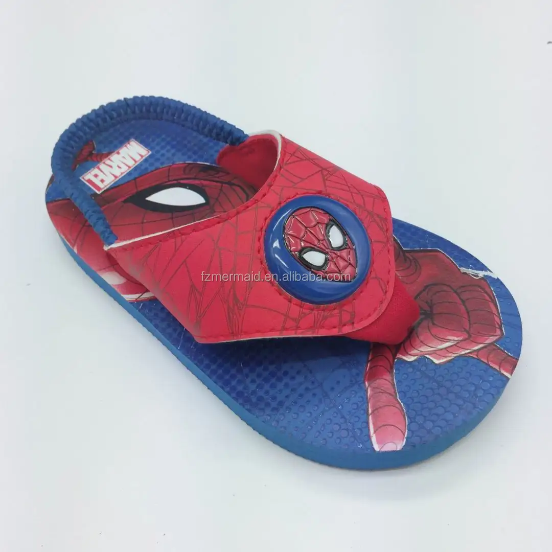 Flip Flops for children & kids Spiderman little Boys Sandals 