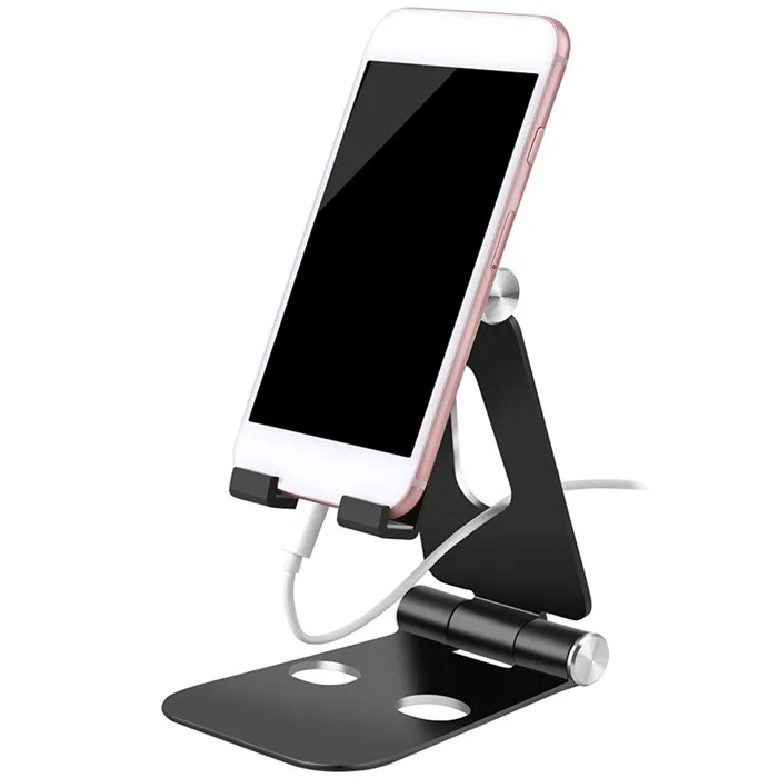 Desk Cell Phone Stand Holder,Updated Aluminum Desktop Solid Universal