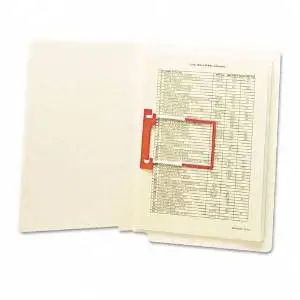 Smead : U-Clip File Folders, Straight Cut, End Tab, Letter, Manila, 50/Box -:- Sold as 2 Packs of - 50 - / - Total of 100 Each