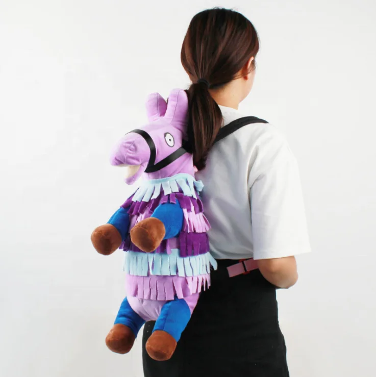 55cm Fortnite Backpack Alpaca School Backpack Llama Plush Anime