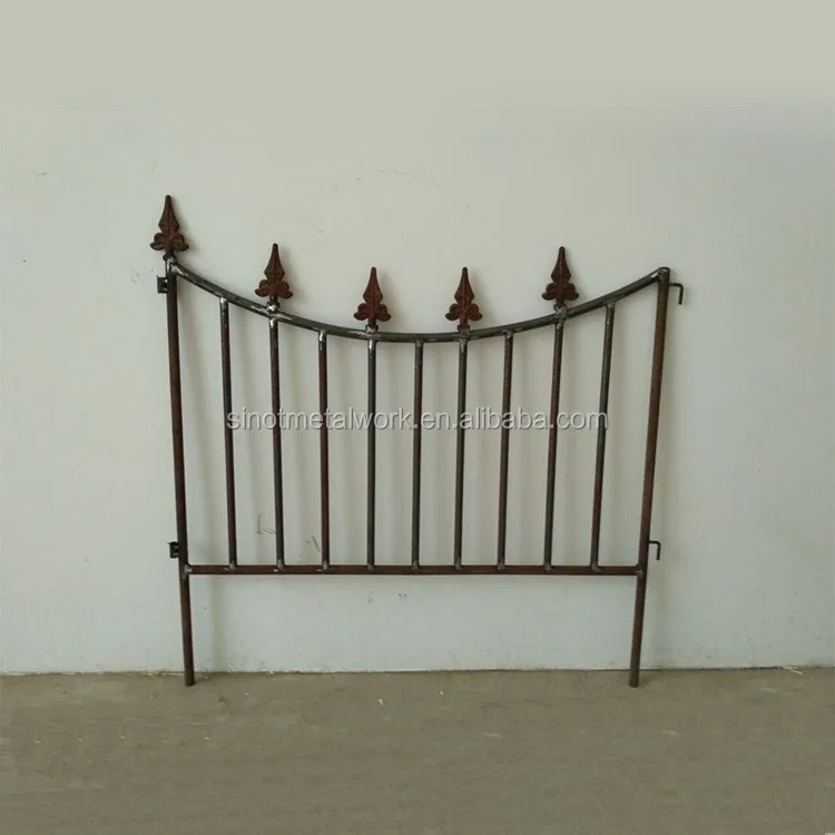 Fence Company Wrought Iron Garden Lawn Fencing Decorative Modern Metal Border Small Flower