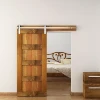 6.6FT Heavy Duty Sliding Barn Door Hardware Kit, Single Rail, Stainless Steel Super Smoothly and Quietly, Simple and Easy to In