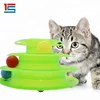 Plastic 3 Levels Cat Toy Mouse Cat Toy Tower of Tracks Pet Toy With Balls