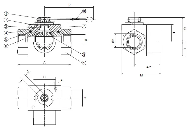INVCO Pneumatic actuator 3 way High Pressure ball valve ,Stainless Steel Pneumatic Ball Valve for high media