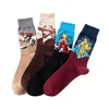 Export mid male jesus pattern socks famous oil painting socks 2019 cheap novelty socks