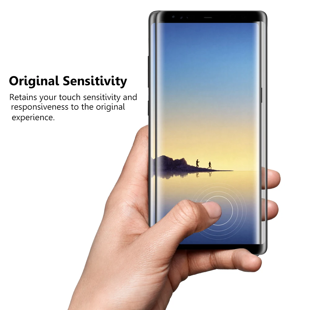 3d asahi material thin tempered glass screen protector for Samsung Galaxy Note 8 protective glass