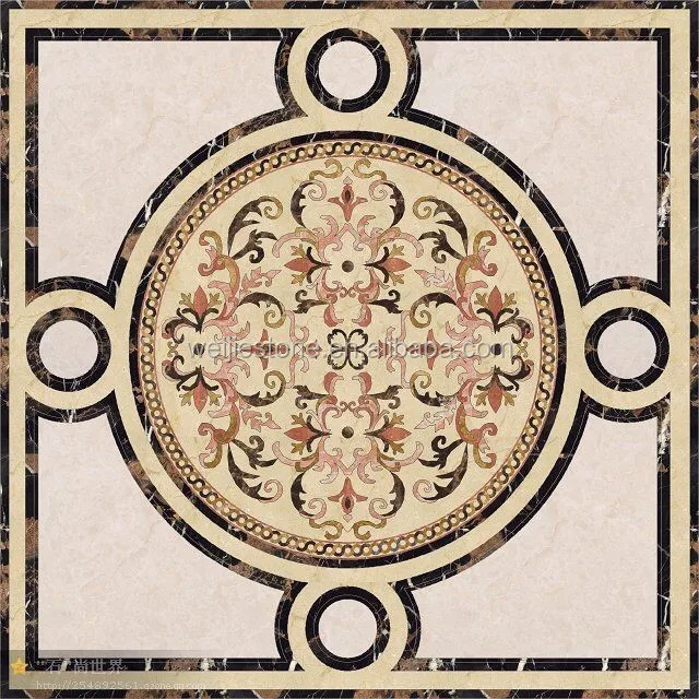 Varous Of Pattern Interlocking Vinyl Flooring Medallion - Buy ...