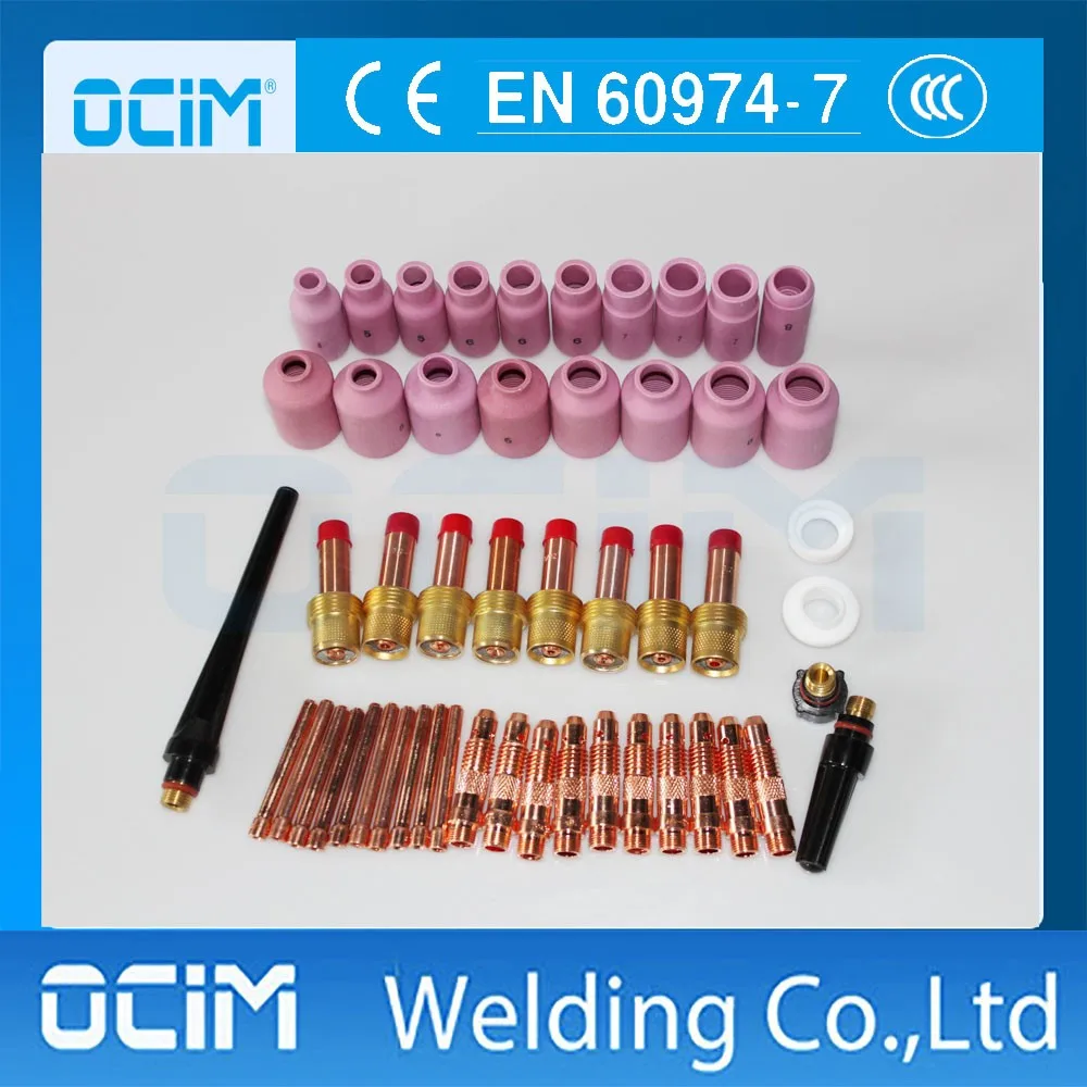 thumbnail image 2 of USAWeld 45V27 TIG Welding Gas Lens Collet Body - 1/8" (2-Pack) 2 of 4