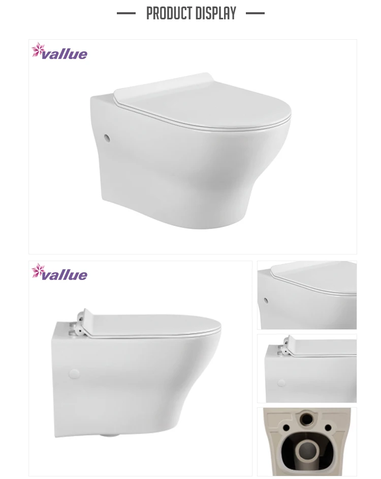 New And Unique Style Tornado Flushing Toilet; Vortex Wall Hung Toilet