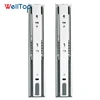 WELLTOP 10"-22" Stainless Steel Cabinet Slides Soft Close Three-Section Drawer Rails Drawer Slides Buffer Damper Rails VT-15.024