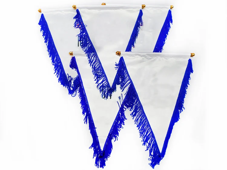 school triangle flags