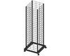Retail mesh tower wire display stand with casters