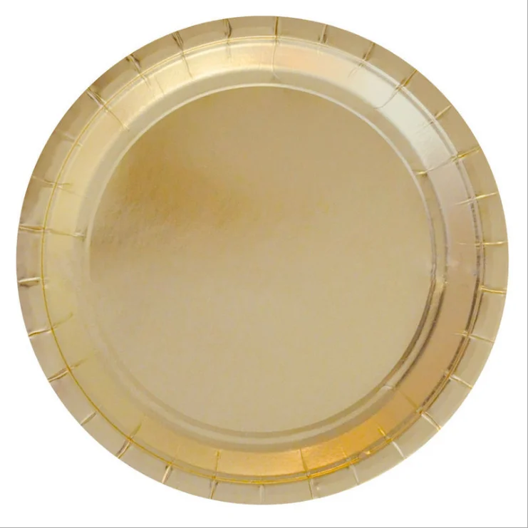 Gold Paper Plate And Cup Set With Cupcake Wrapper Buy Gold Paper