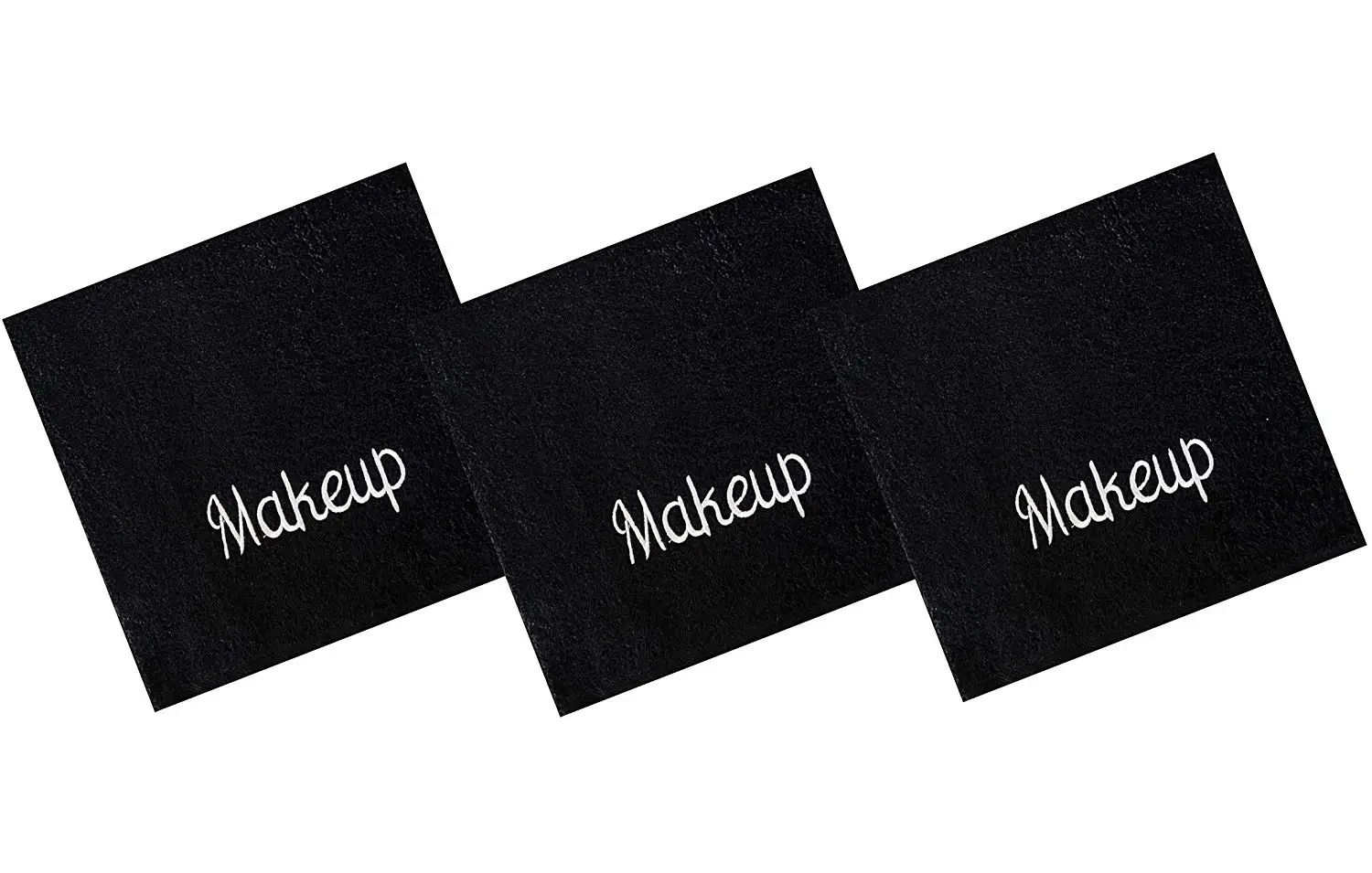 Embroidered make up  removal wash cloth