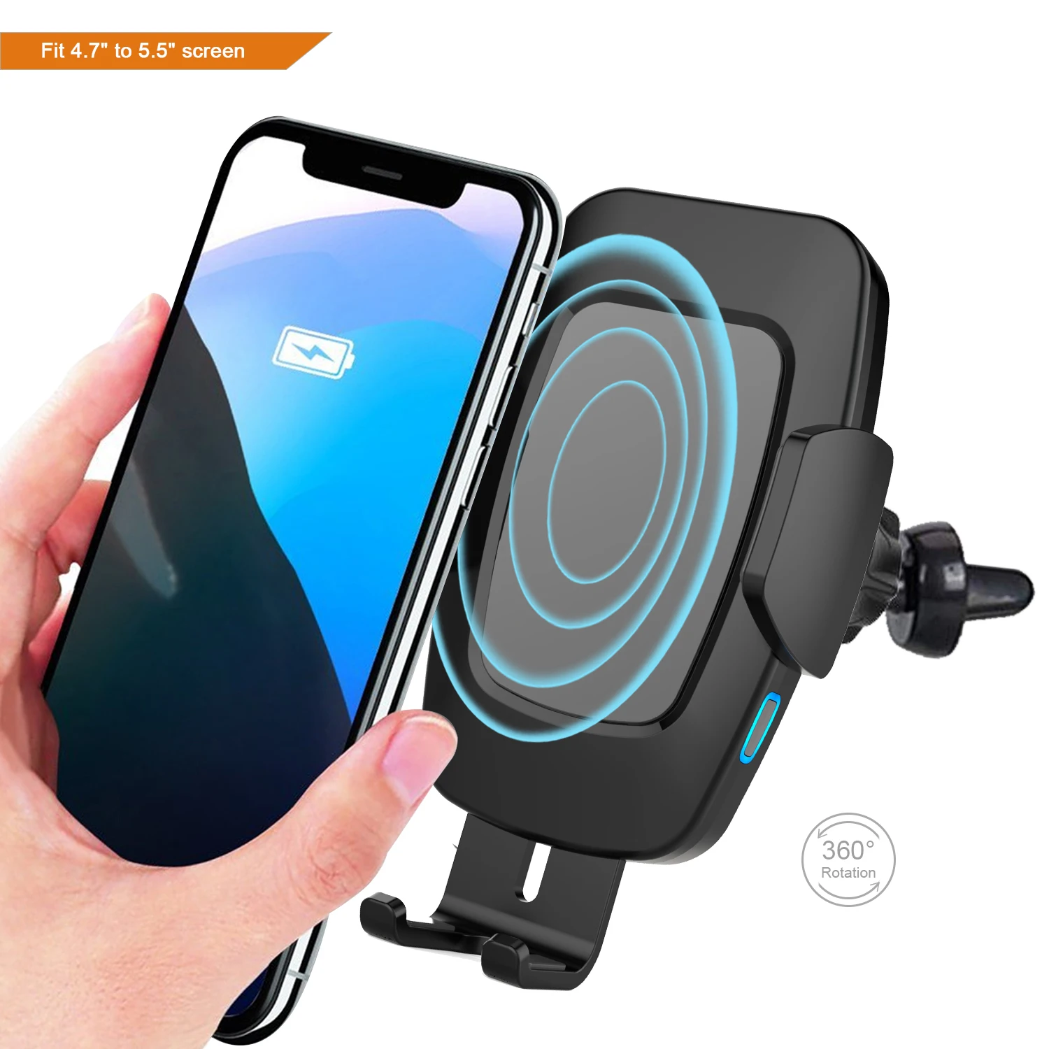 Kc Certified Fast Automatic Induction Wireless Car Charger Buy Fast