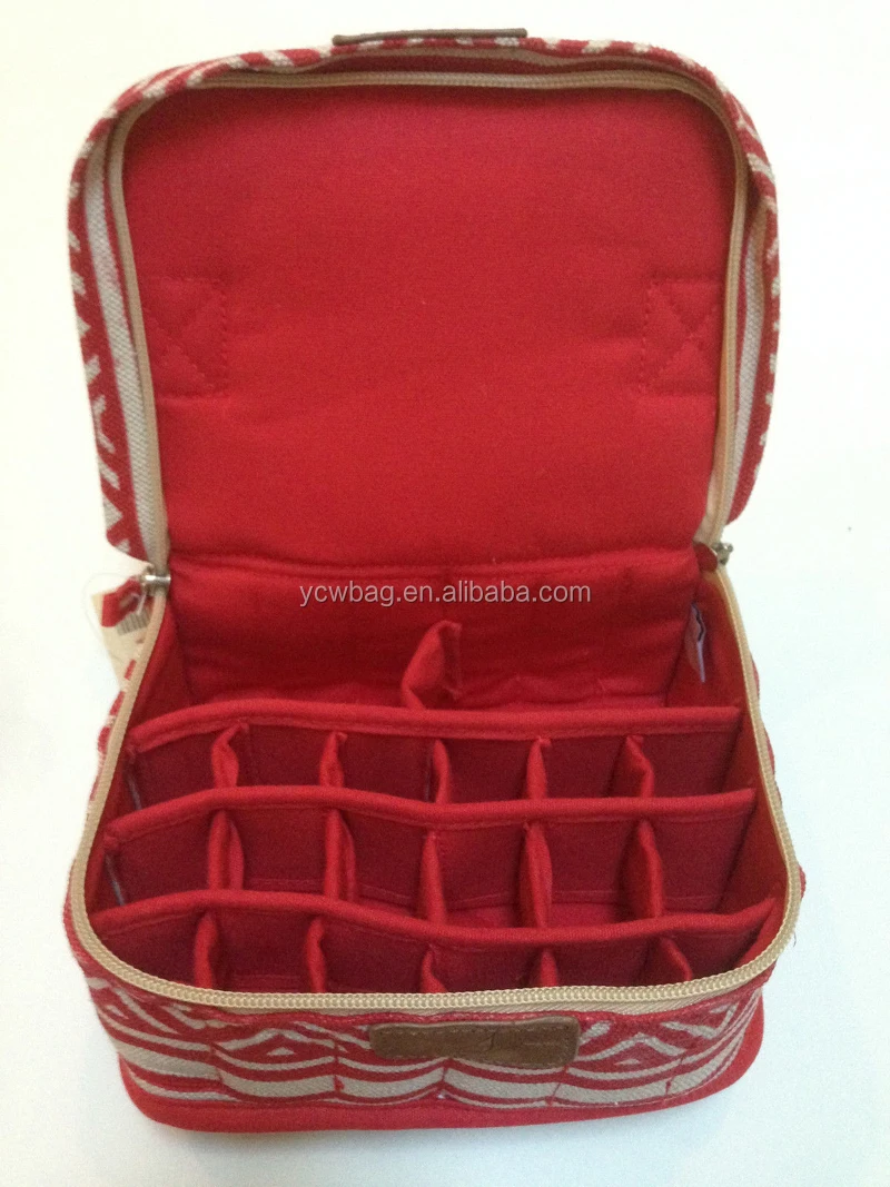 30bottle Nail Polish Storage Bag Canvas Essential Oil Carrying Case