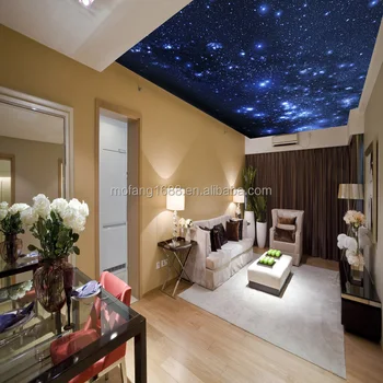 China Cheap 3d Starry Sky Decorative Ceiling Wallpaper For Home Spa Bedroom Roof Wall Decoration Buy 3d Ceiling Wallpaper Cheap Wallpaper For