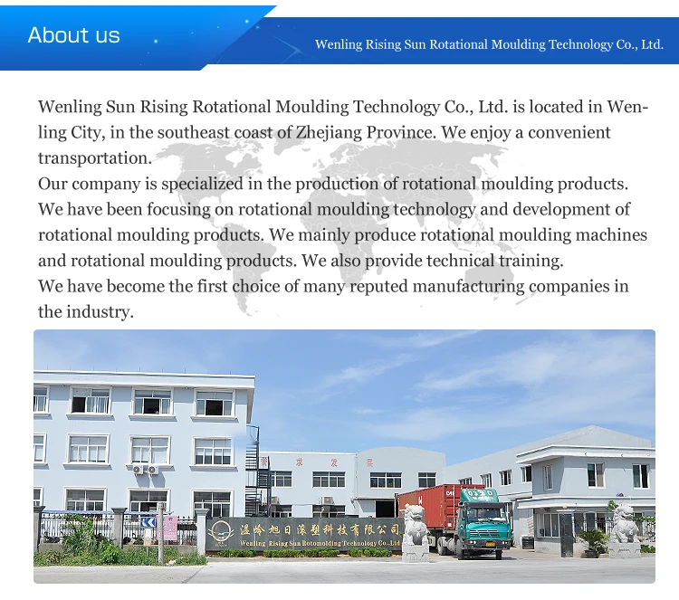 risingsun manufacturer two arms roto shuttle rotomolding machine with good price