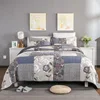 European Luxury patchwork air conditioning quilt 100% cotton bedding set bedspread set