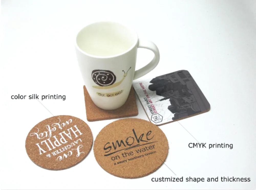 Beverage Coasters Inspirational Set X Large Premium Cork Coasters For