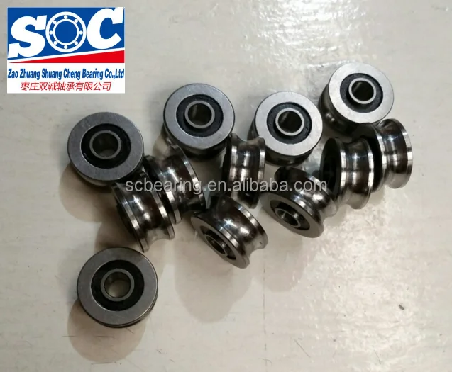 LFR5201NPP 12mm ID x 10mm U Groove Track Roller Bearings