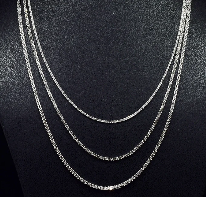 Factory Price 925 Sterling Silver Women Neck Chain - Buy Silver Neck ...