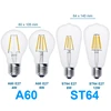 Antique Retro Vintage LED Edison Bulb E27 LED Bulb E14 Filament Light 220V Glass Bulb Lamp 4W 8W 12W 16W Candle Light Lamp