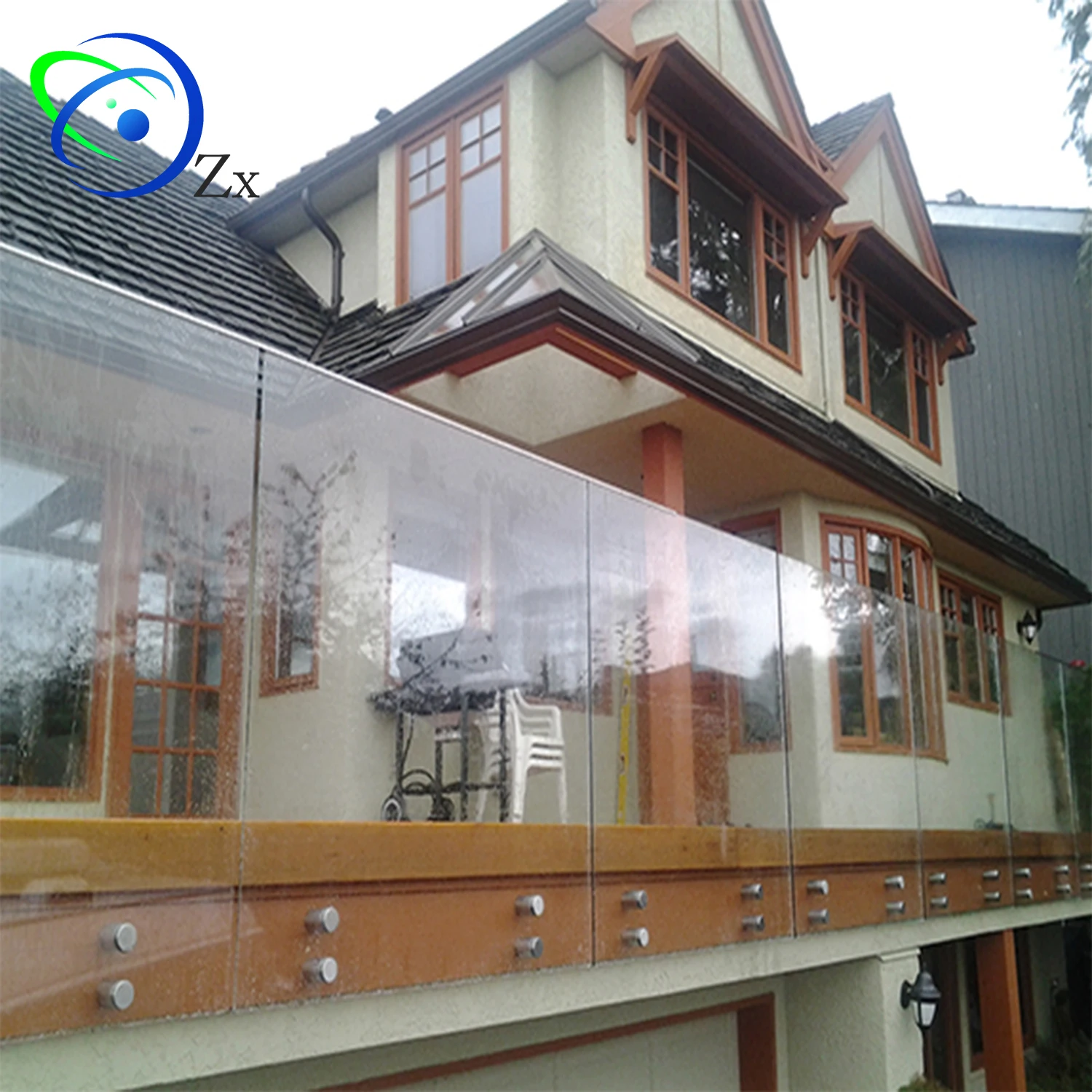 Australian Standard Frameless Glass Balustrade For Balcony Fence