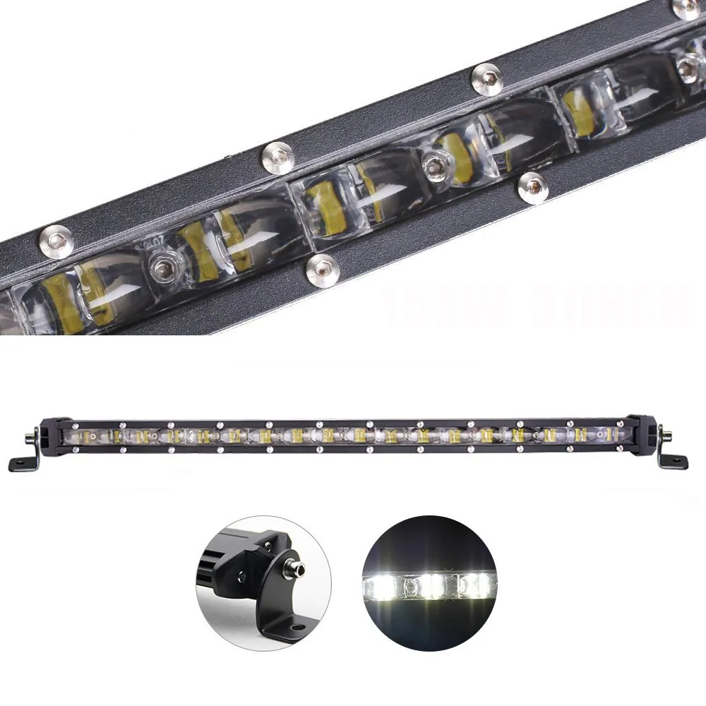 6d Oval Led Driving Light Bar 8'' 14'' 20'' 31''43 Inch Off Road Aurora