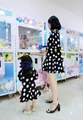 Free shipping new style family match outfits PARENT CHILD Family mother doughter girls one piece dress